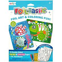 OOLY Foil-tastic Foil Art and Coloring Set Awesome Animals