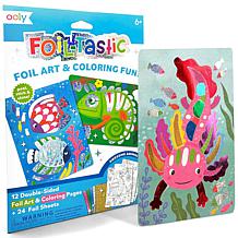 OOLY Foil-tastic Foil Art and Coloring Set Awesome Animals