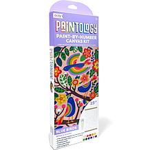 Ooly Paintology Paint-By-Number Canvas Kit - Blue Birds, 25pcs