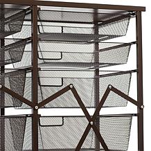 Origami 10-Drawer Rolling Cart with Wood Top