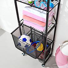 Origami Slim Pantry Rack with Drawers