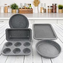 Oster 6-Piece Carbon Steel Non Stick Bakeware Set in Greystone