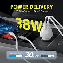 Overtime 4-piece 20W Fast Charging Bundle for iPhone and Android