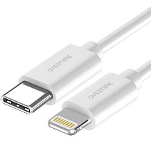 Overtime Apple MFi-Certified 6' Braided Lightning to USB-C Cable 2-pk