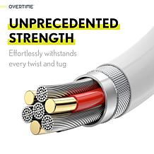 Overtime Apple MFi-Certified 6' Braided Lightning to USB-C Cable 2-pk