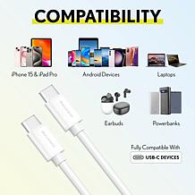 Overtime iPhone 15/Android 20W Charging Bundle w/ 6ft USBC Cable