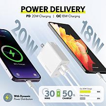 Overtime iPhone 20W Charging Bundle w/ 6ft Lightning To USBC Cable