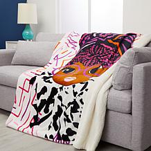 Pardon My Fro Geek 50" x 60" Fleece to Sherpa Throw