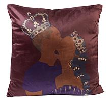 Pardon My Fro King & Queen 18" x 18" Decorative Pillow