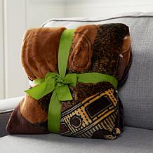 Pardon My Fro King & Queen Sherpa Fleece Throw