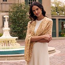 Patricia Nash 74" x 25" Printed Fringe Scarf