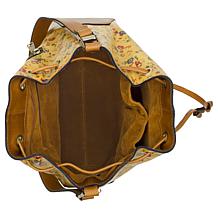 Patricia Nash Belamy Leather Drawstring Bucket Bag