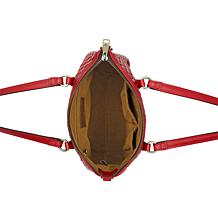 Patricia Nash Brenna Woven Leather Satchel