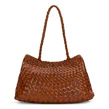 Patricia Nash Cheri Woven Leather Satchel Handbag