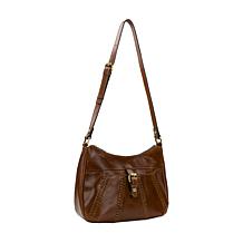 Patricia Nash Ficarra Leather Hobo Bag with Adjustable Strap