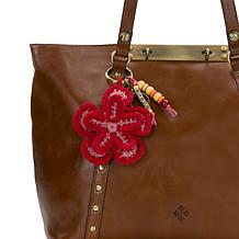 Patricia Nash Hydrangea Leather Hang Off Bag Charm