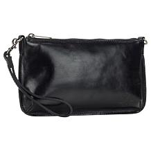 Patricia Nash Laurina Leather Crossbody with Wristlet Strap