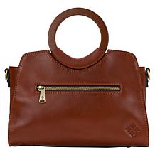 Patricia Nash Lyon Tooled Leather Satchel Crossbody