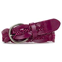 Patricia Nash Aude Woven Straw and Leather Belt | HSN