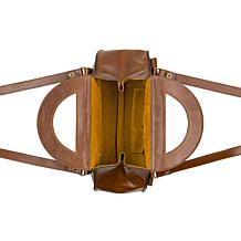 Patricia Nash Milania Convertible Leather Satchel