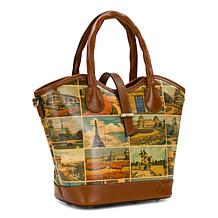 Patricia Nash Mina Satchel With Scarf & Crossbody Strap