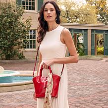 Patricia Nash Mina Satchel With Scarf & Crossbody Strap