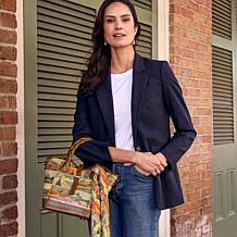 Patricia Nash Mina Satchel With Scarf & Crossbody Strap