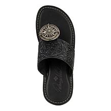 Patricia Nash Niki Leather Compass Medallion Sandal