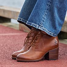 Patricia Nash Veneto Leather Lace-Up Booties 