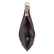 Patricia Nash Viera Leather Card Case Lanyard