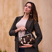 Patricia Nash Vione Cavalino Haircalf Leather Frame Bag