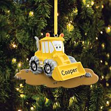 Personalized Bulldozer Ornament