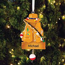 Personalized Fishing Vest Ornament