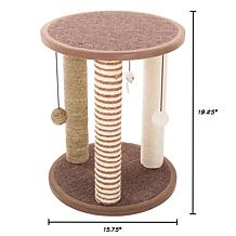 Pet Adobe Cat Scratching Post, Toys, and Play Area