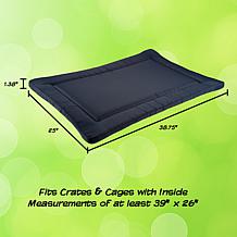 Pet Adobe Waterproof Dog Crate Pet Bed 38.75" x 25" Navy
