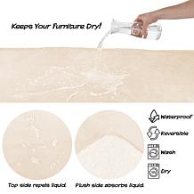 Pet Adobe Waterproof Reversible Pet Blanket 50”x 60” - Cream