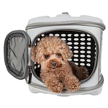 Pet Life Circular Perforated Hard Shell Collapsible Pet Carrier