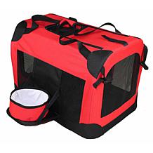 Pet Life Extra-Large Folding Deluxe 360 Vista View House Pet Crate