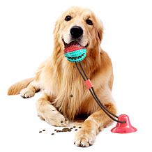 Pet Life Grip N Play Treat Dispensing Ball-Shaped Suction Cup Dog Toy