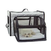 Pet Life Large Expandable Collapsible Travel Pet Dog Crate