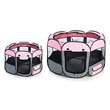 Pet Life Large Lightweight Wire-Framed Collapsible Pet Playpen