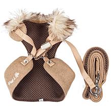 Pet Life Luxe Furracious 2-In-1 Mesh Reversible Dog Harness and Leash