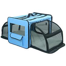 Pet Life Medium Expandable Collapsible Travel Pet Dog Crate