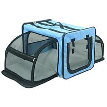 Pet Life Medium Expandable Collapsible Travel Pet Dog Crate