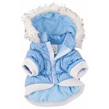 Pet Life Metallic Fashion Dog Parka Coat with Removable Hood