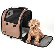 Pet Life Wheeled Travel Pet Carrier with Telescoping Handle