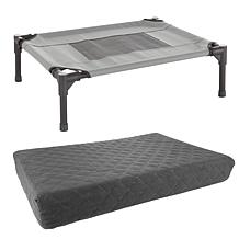 Petmaker Elevated Dog Bed with Memory Foam Waterproof for up to 110lbs