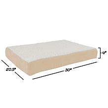 PETMAKER Orthopedic Sherpa Top Pet Bed - 30" x 20-1/2"