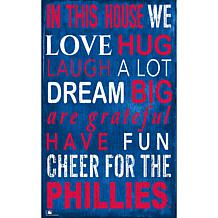 Philadelphia Phillies In This House Sign  