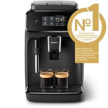 Philips 1200 Automatic Espresso Machine with Milk Frother - Black 